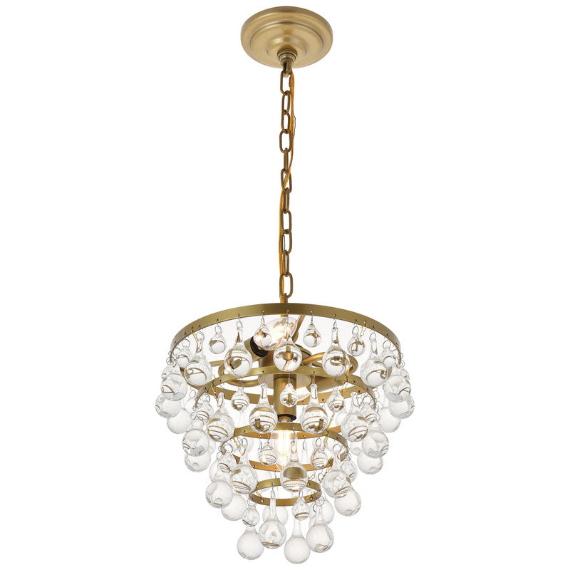 Elegant Lighting Kora 3 Light 13" Chandelier