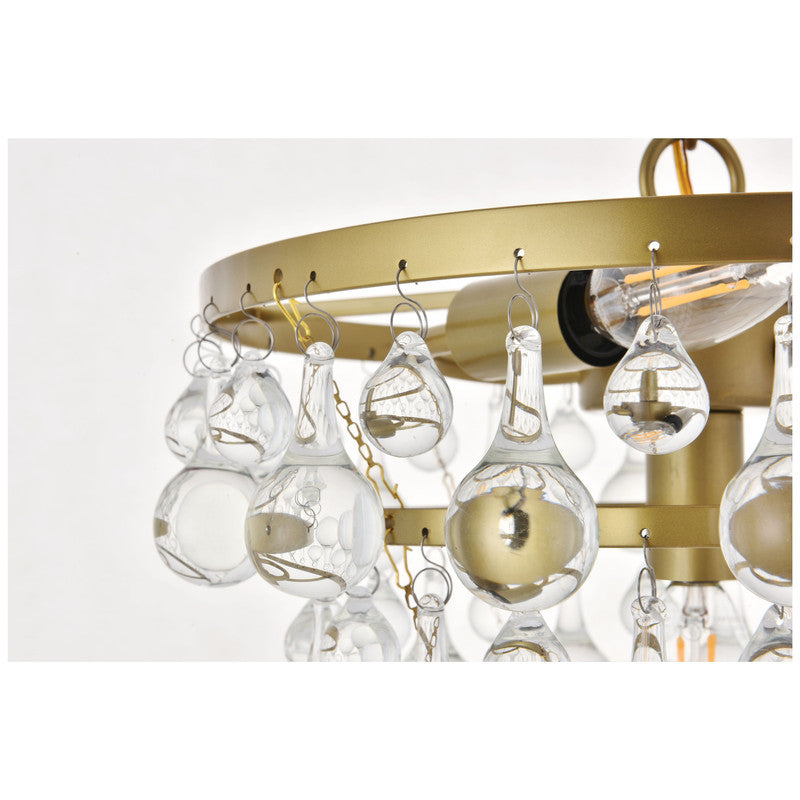 Elegant Lighting Kora 3 Light 13" Chandelier