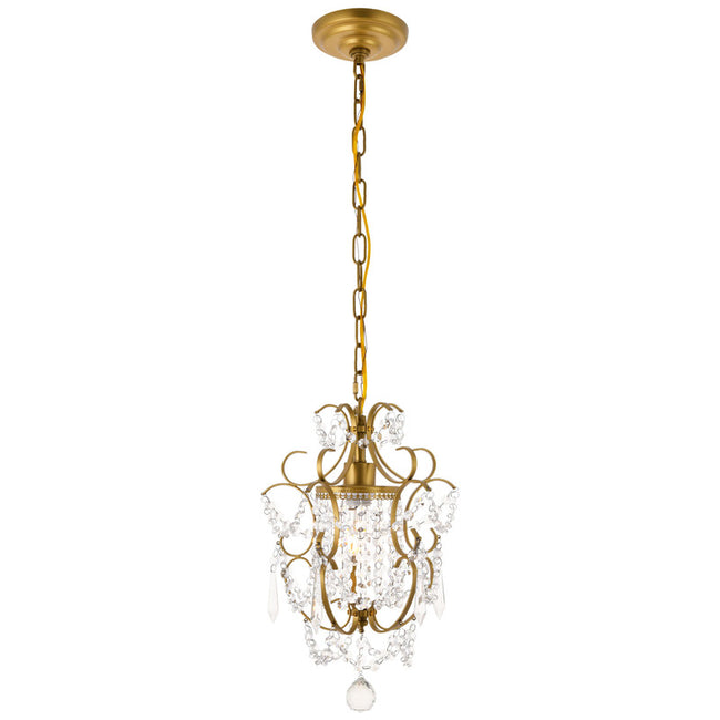 Elegant Lighting Kirin 1 Light 11" Pendant