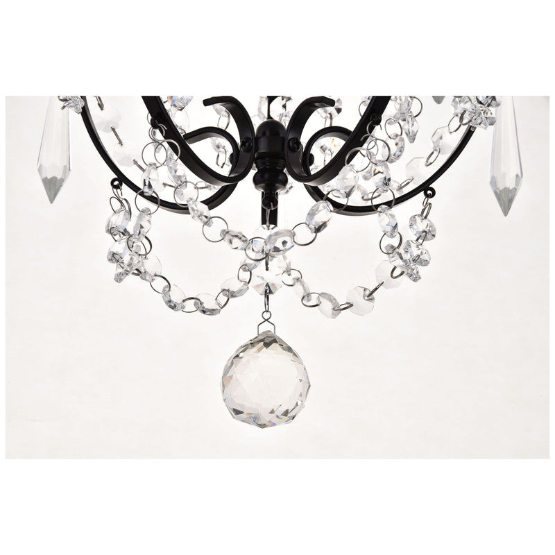 Elegant Lighting Kirin 1 Light 11" Pendant