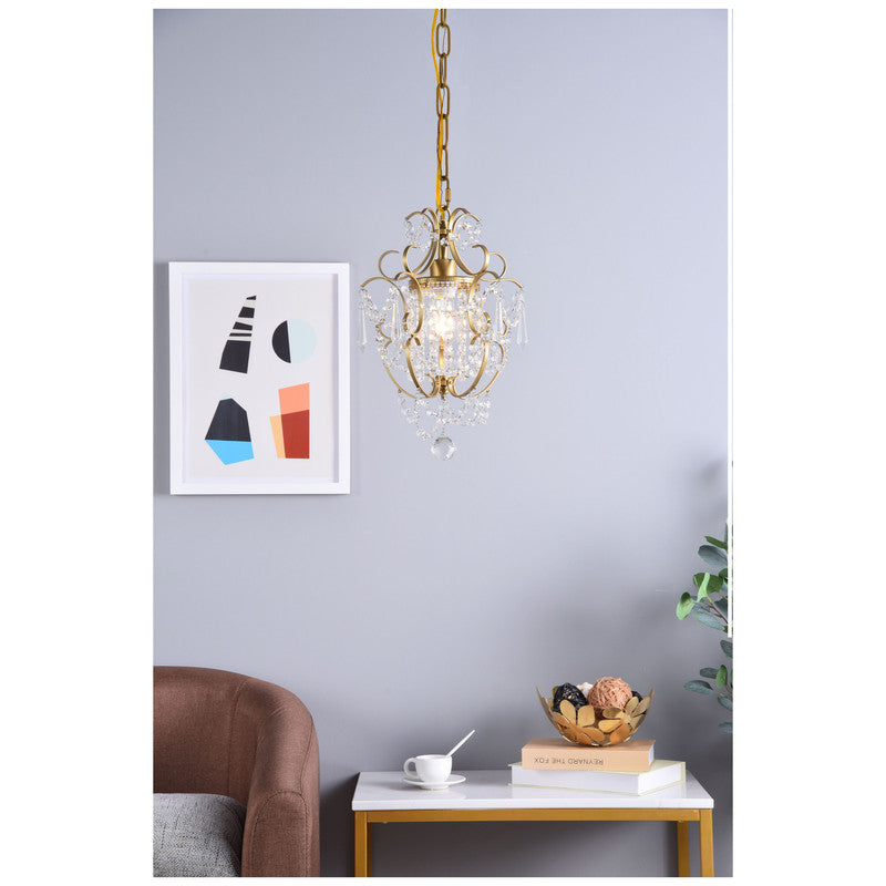 Elegant Lighting Kirin 1 Light 11" Pendant