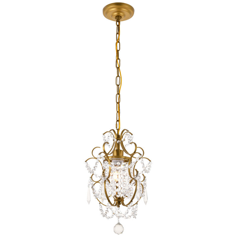 Elegant Lighting Kirin 1 Light 11" Pendant