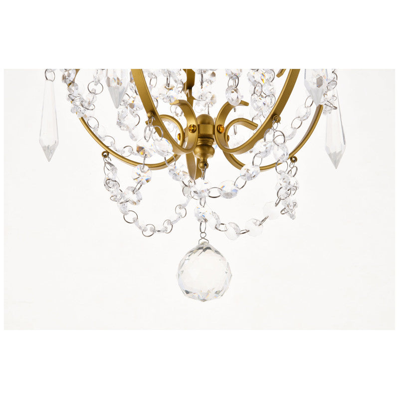 Elegant Lighting Kirin 1 Light 11" Pendant