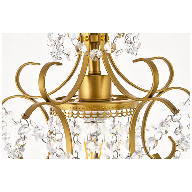 Elegant Lighting Kirin 1 Light 11" Pendant