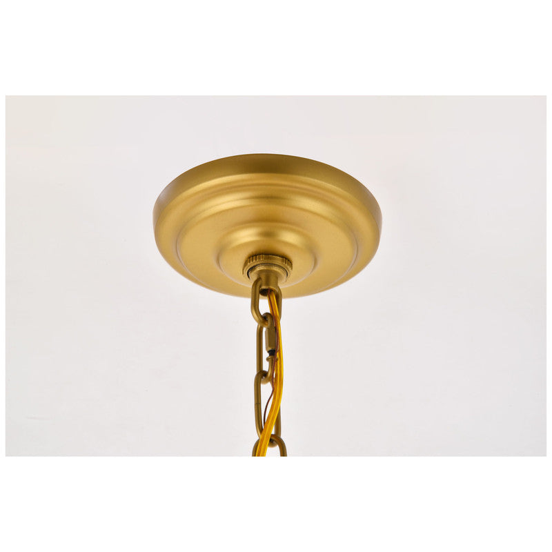 Elegant Lighting Kirin 1 Light 11" Pendant
