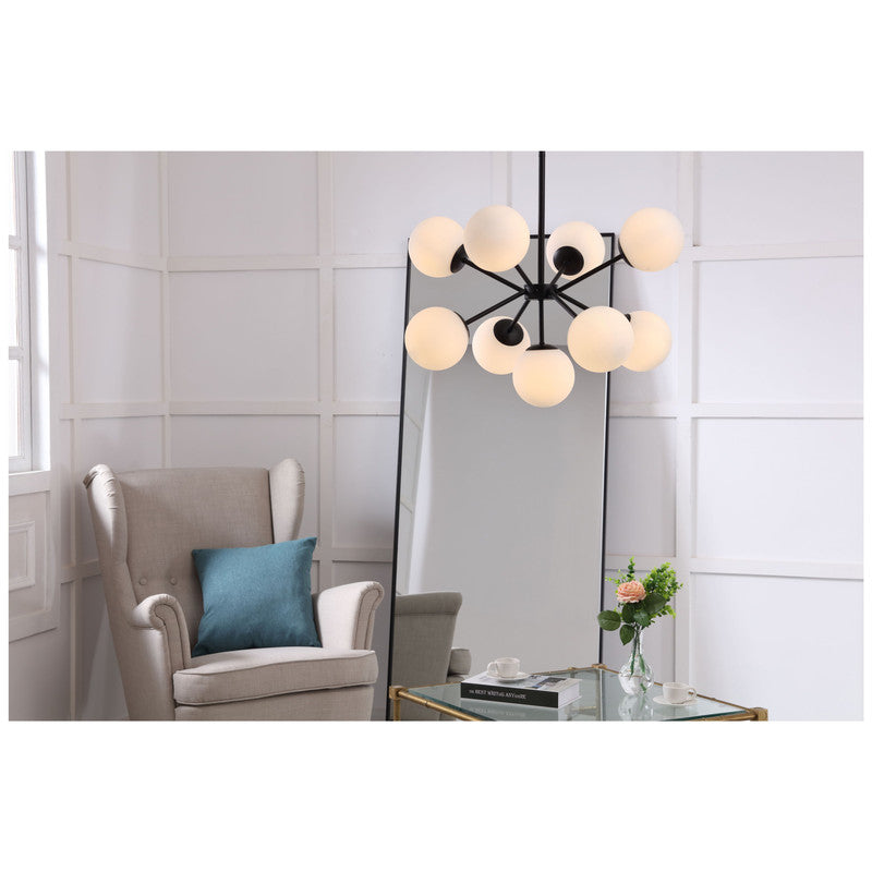 Elegant Lighting Jupiter 9 Light 26" Chandelier