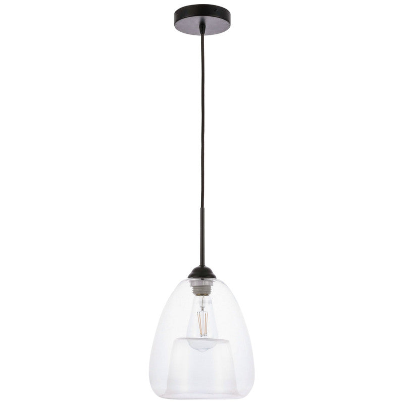 Elegant Lighting Kason 1 Light 8" Pendant