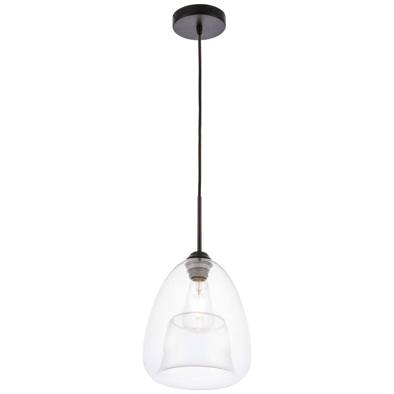 Elegant Lighting Kason 1 Light 8" Pendant