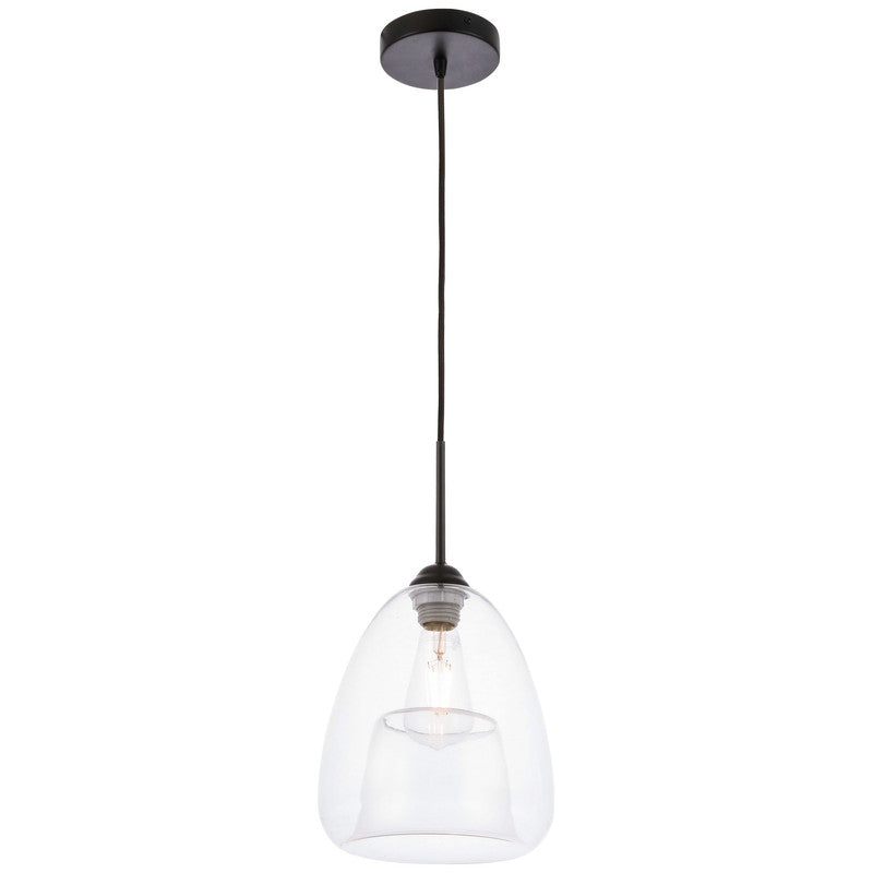 Elegant Lighting Kason 1 Light 8" Pendant