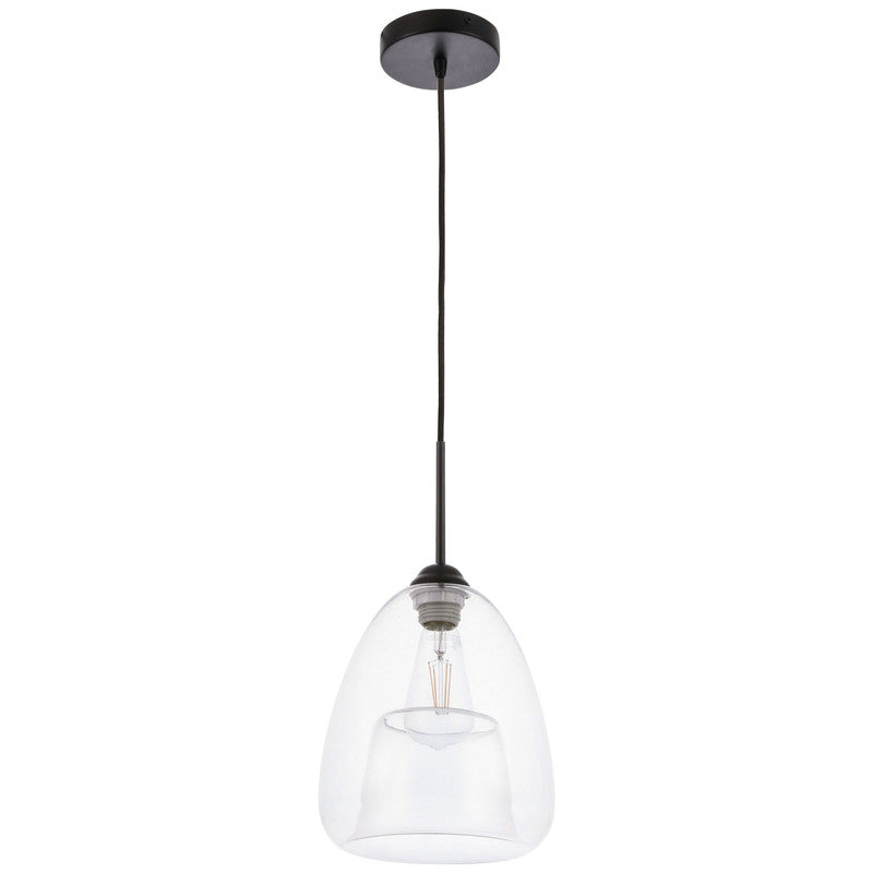 Elegant Lighting Kason 1 Light 8" Pendant