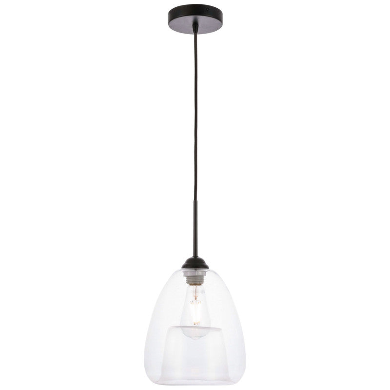 Elegant Lighting Kason 1 Light 8" Pendant