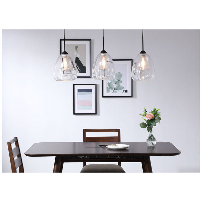 Elegant Lighting Kason 3 Light 36" Chandelier