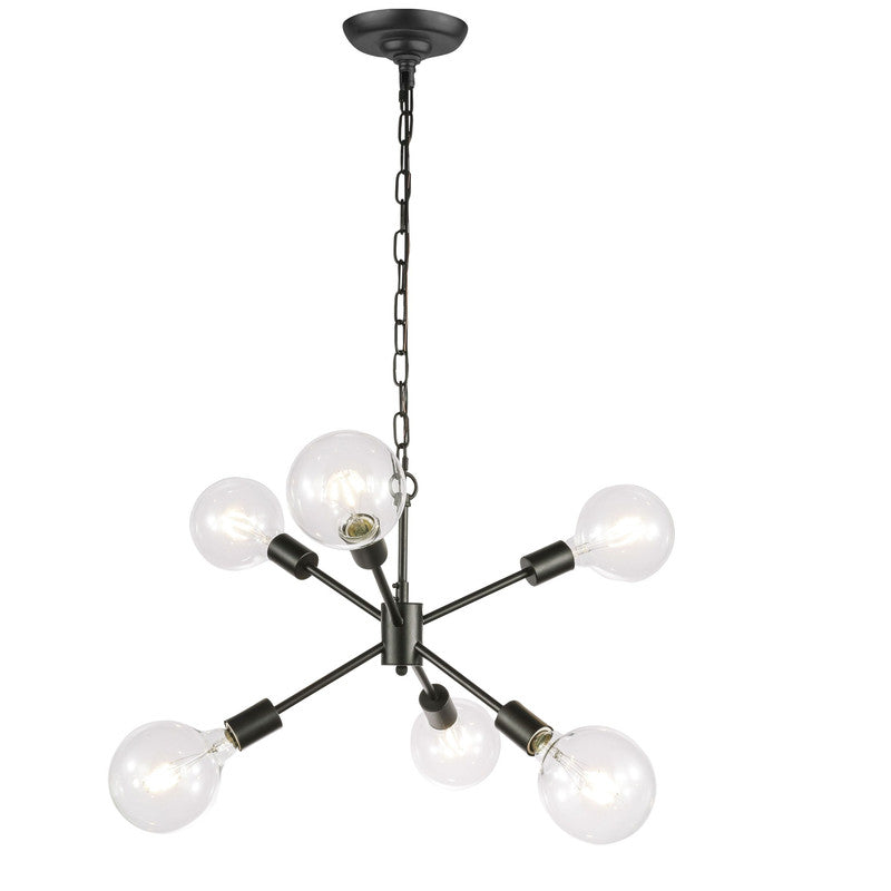 Elegant Lighting Nolan 6 Light 16" Chandelier