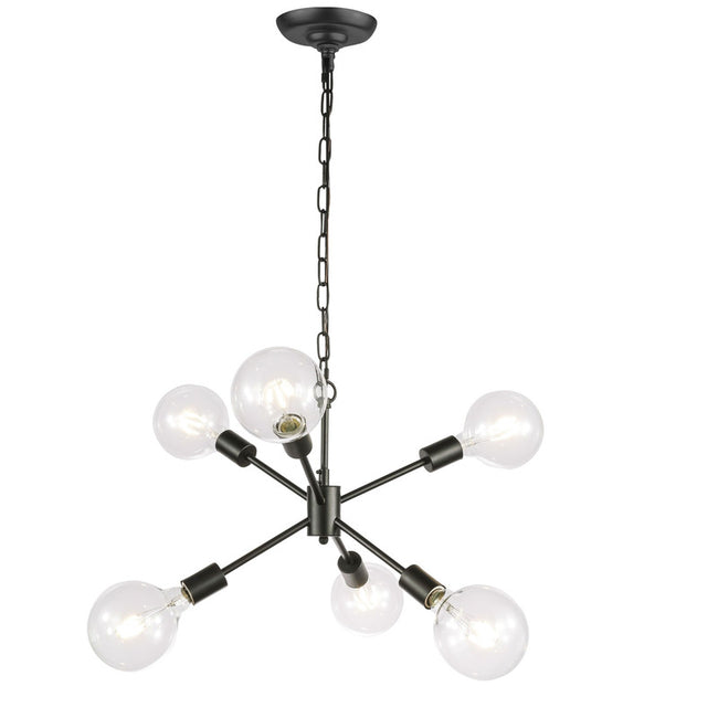 Elegant Lighting Nolan 6 Light 16" Chandelier