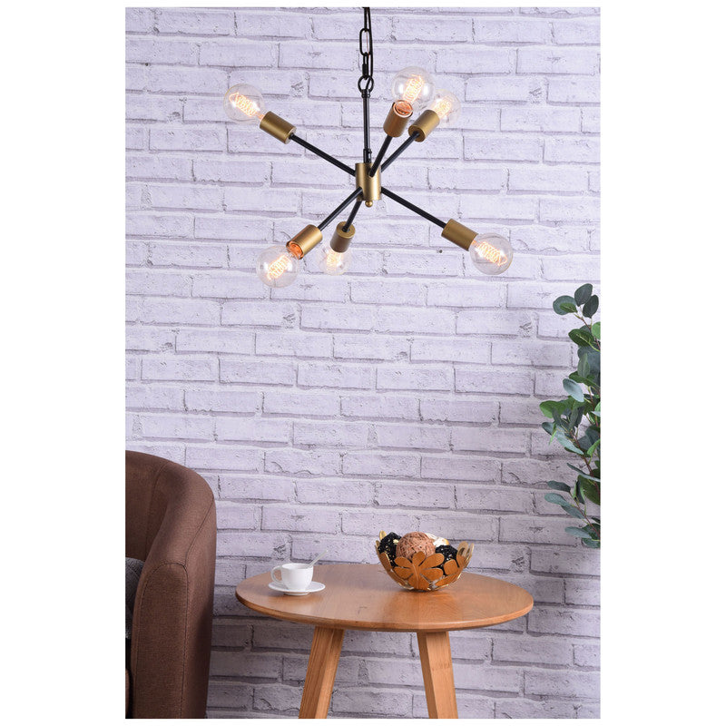 Elegant Lighting Nolan 6 Light 16" Chandelier