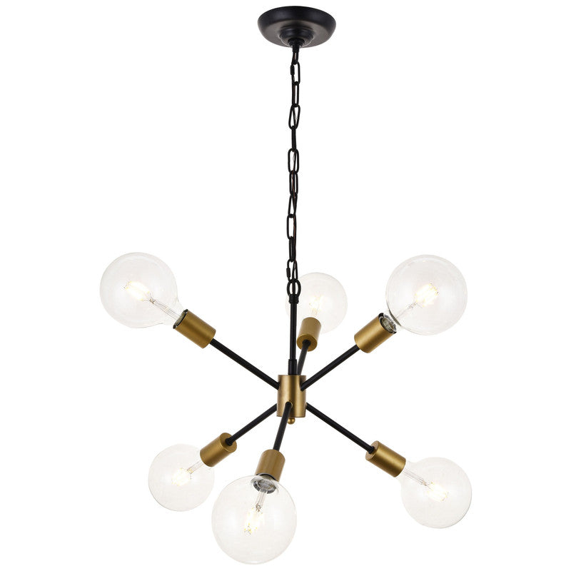 Elegant Lighting Nolan 6 Light 16" Chandelier