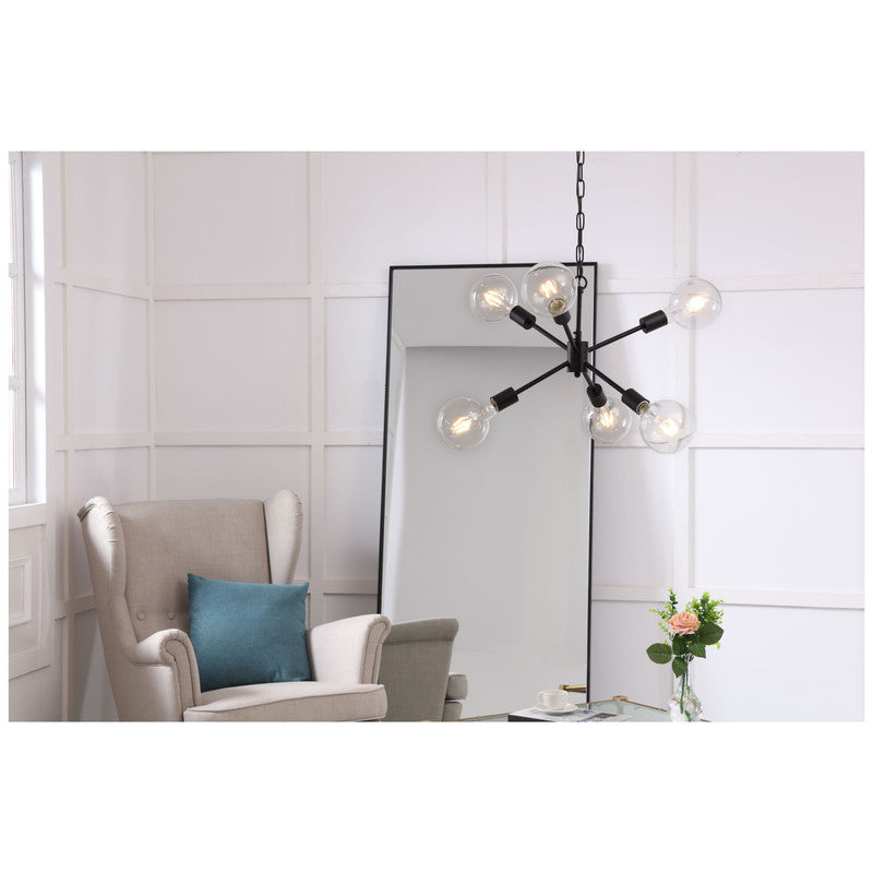 Elegant Lighting Nolan 6 Light 16" Chandelier