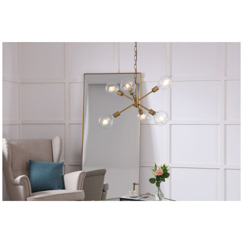 Elegant Lighting Nolan 6 Light 16" Chandelier