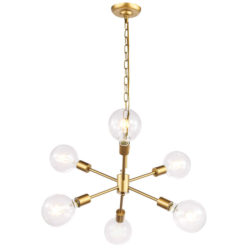 Elegant Lighting Nolan 6 Light 16" Chandelier