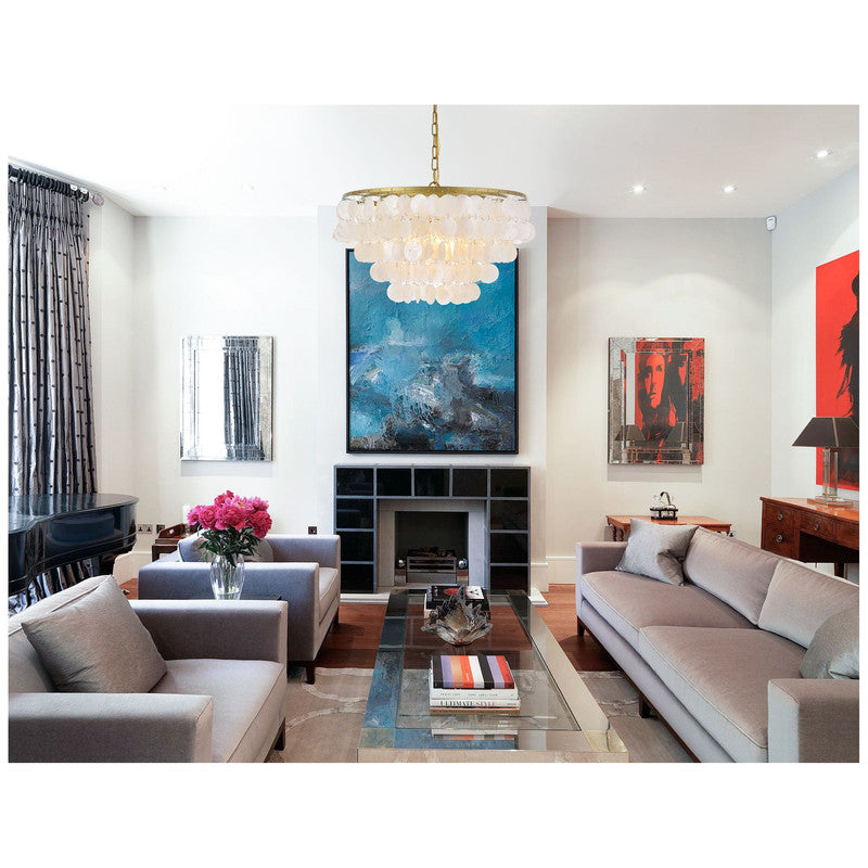 Elegant Lighting Selene 4 Light 20" Chandelier