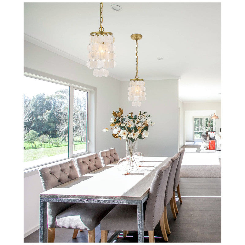 Elegant Lighting Selene 1 Light 6" Pendant