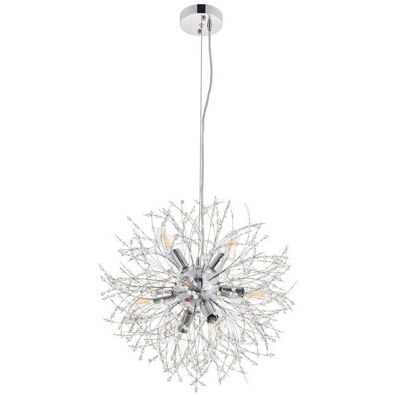 Elegant Lighting Flores 8 Light 20" Chandelier