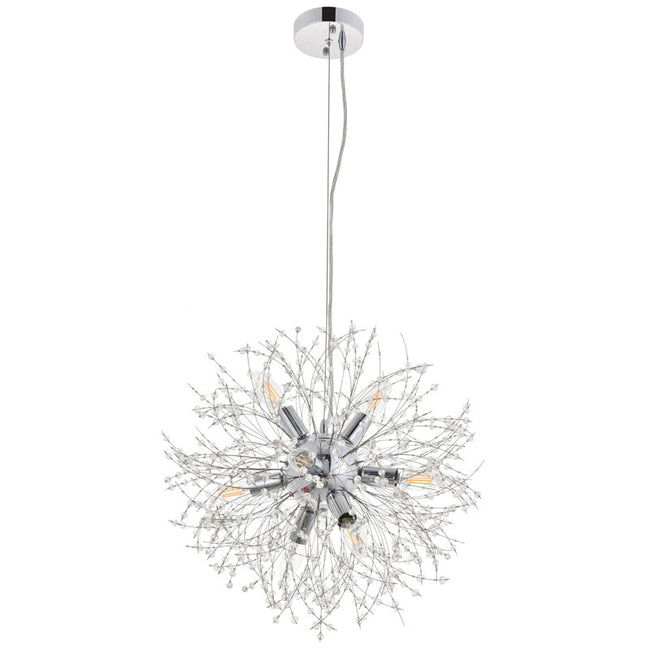Elegant Lighting Flores 8 Light 20" Chandelier