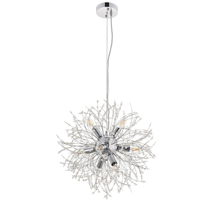 Elegant Lighting Flores 8 Light 20" Chandelier