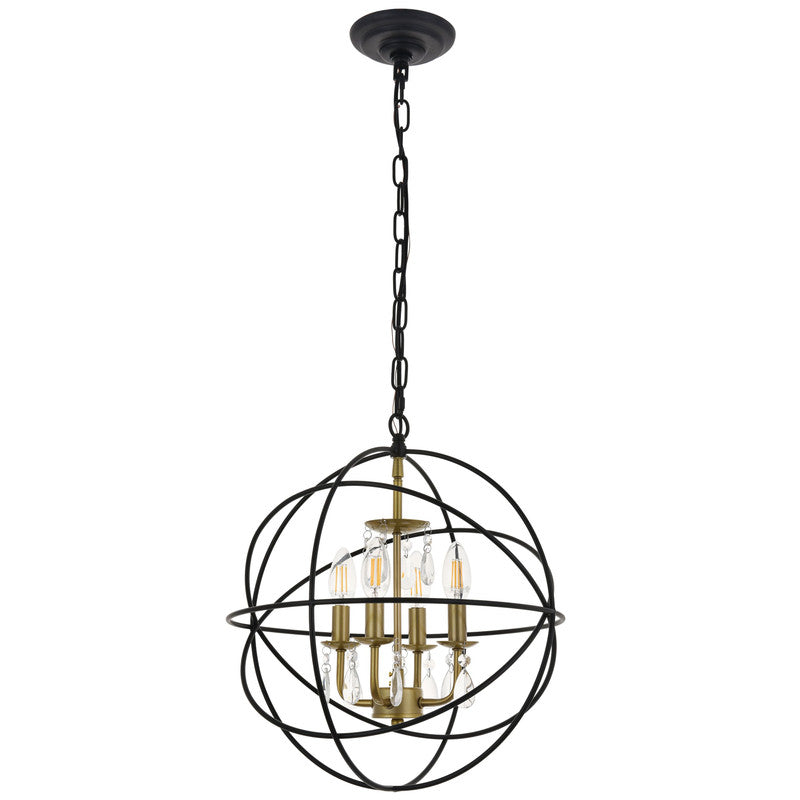 Elegant Lighting Wallace 4 Light 16" Chandelier