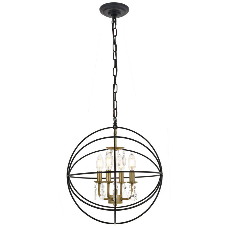 Elegant Lighting Wallace 4 Light 16" Chandelier