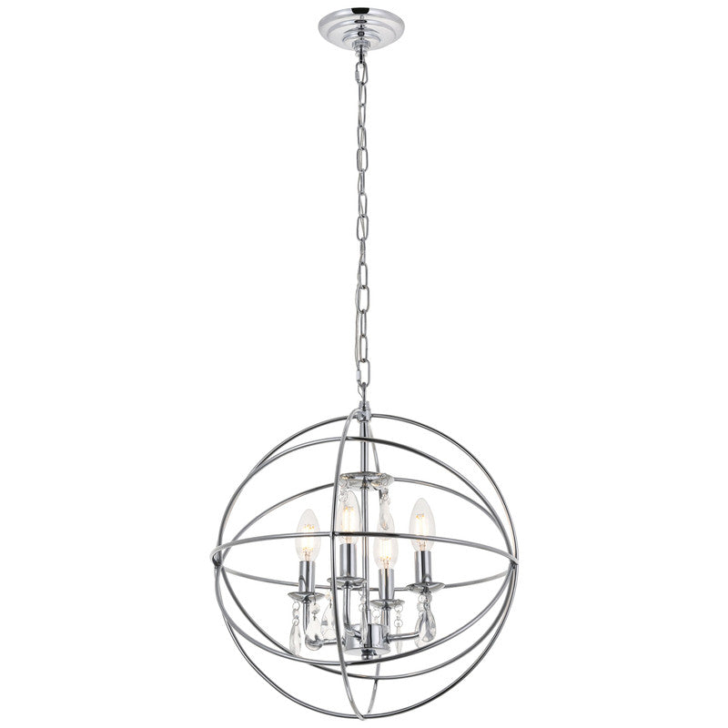 Elegant Lighting Wallace 4 Light 16" Chandelier