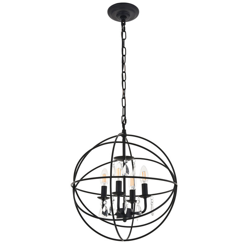 Elegant Lighting Wallace 4 Light 16" Chandelier
