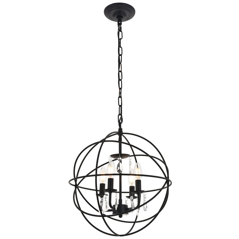 Elegant Lighting Wallace 4 Light 16" Chandelier