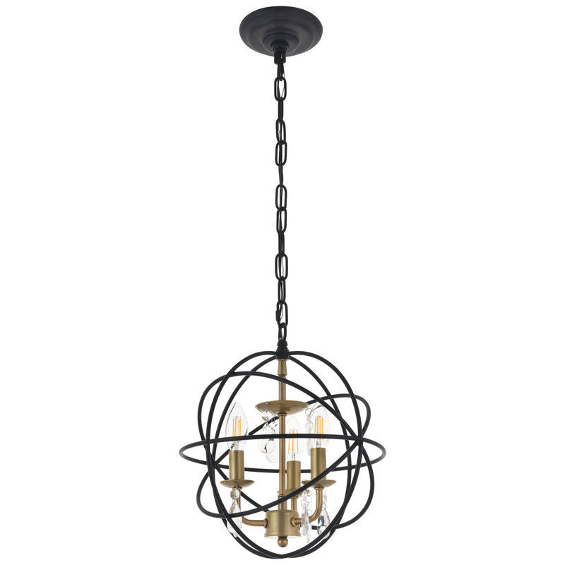Elegant Lighting Wallace 3 Light 12" Chandelier