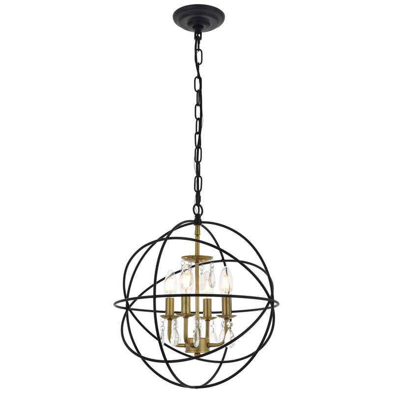 Elegant Lighting Wallace 4 Light 16" Chandelier