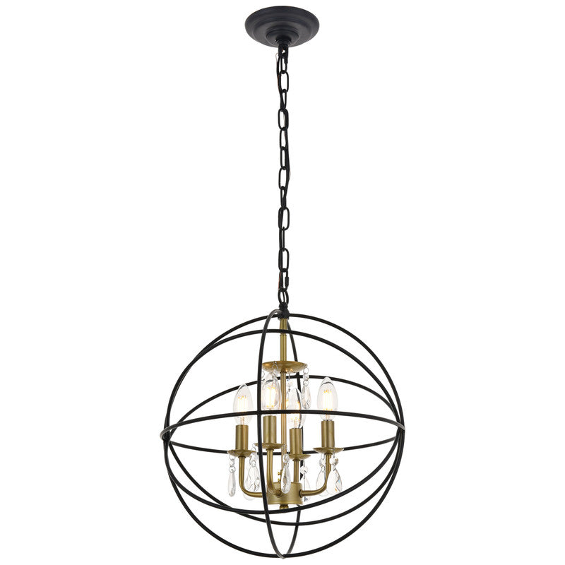 Elegant Lighting Wallace 4 Light 16" Chandelier