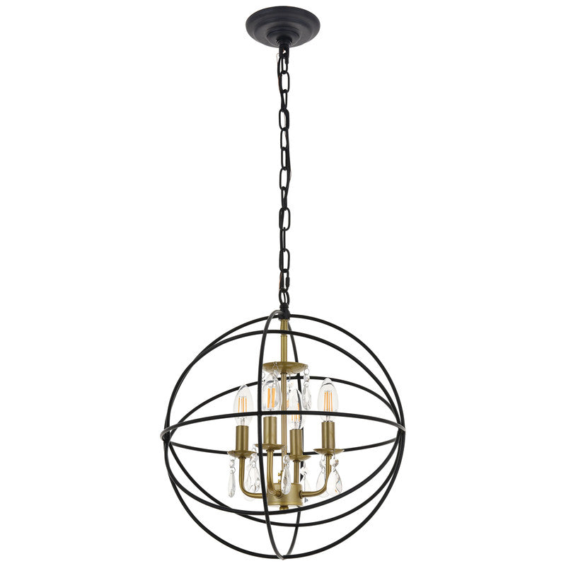 Elegant Lighting Wallace 4 Light 16" Chandelier