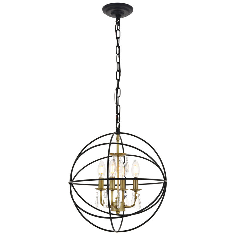 Elegant Lighting Wallace 4 Light 16" Chandelier