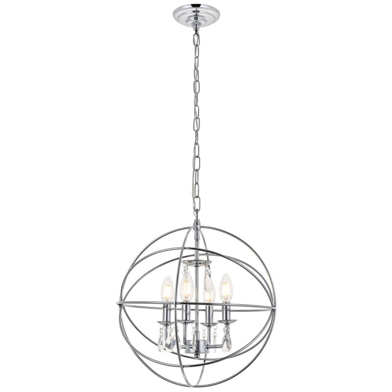 Elegant Lighting Wallace 4 Light 16" Chandelier