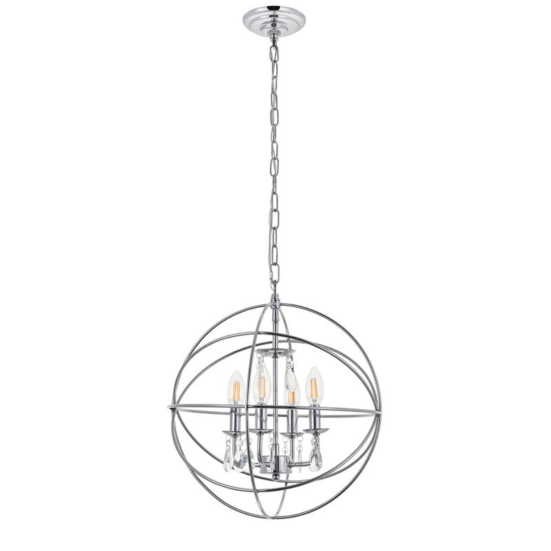 Elegant Lighting Wallace 4 Light 16" Chandelier