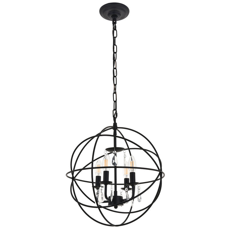 Elegant Lighting Wallace 4 Light 16" Chandelier