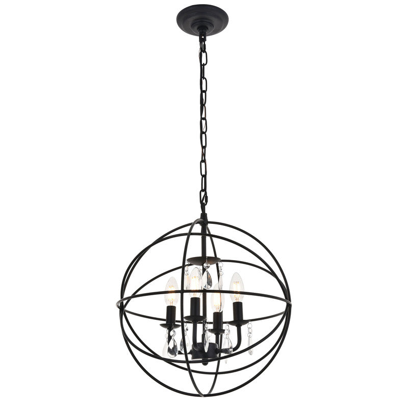Elegant Lighting Wallace 4 Light 16" Chandelier