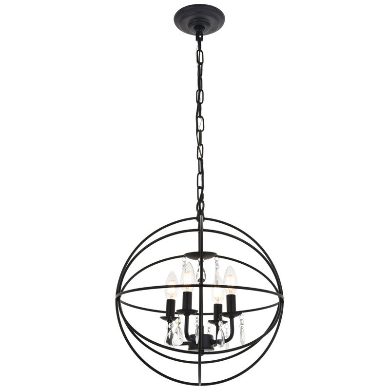 Elegant Lighting Wallace 4 Light 16" Chandelier