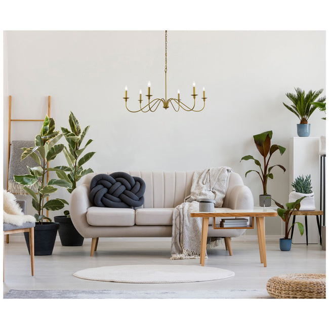 Elegant Lighting Rohan 6 Light 42" Chandelier