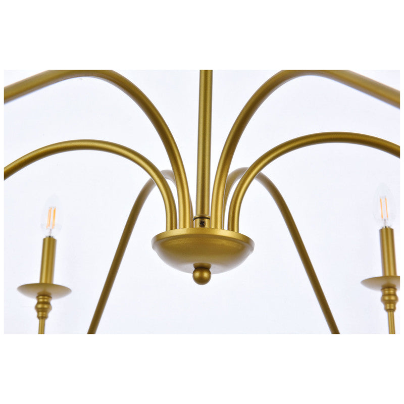 Elegant Lighting Rohan 6 Light 48" Chandelier