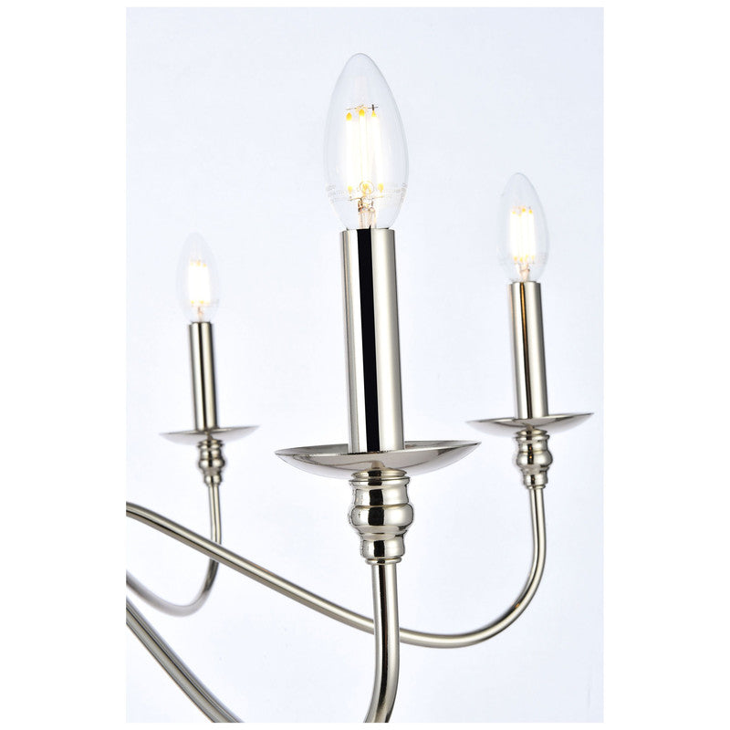 Elegant Lighting Rohan 6 Light 48" Chandelier