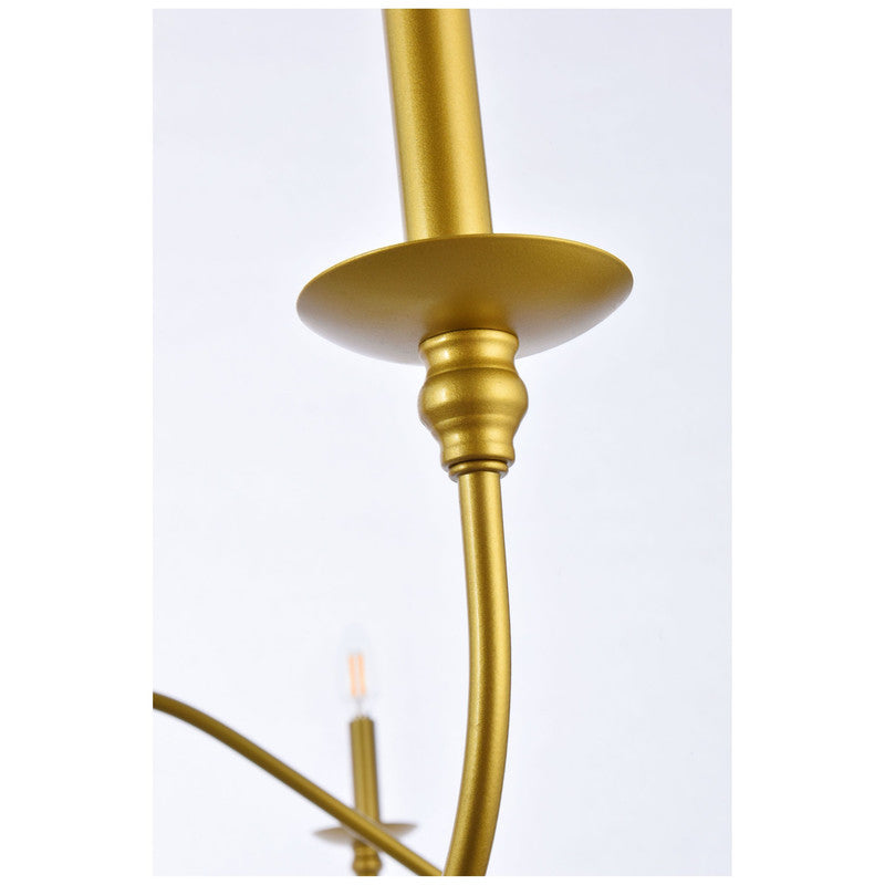 Elegant Lighting Rohan 6 Light 48" Chandelier