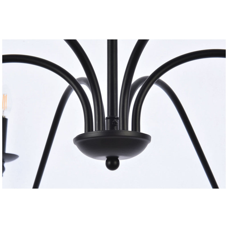 Elegant Lighting Rohan 6 Light 48" Chandelier