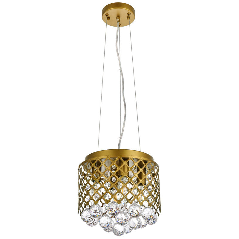 Elegant Lighting Tully 4 Light 10" Chandelier - LD5010F