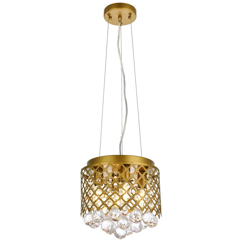 Elegant Lighting Tully 4 Light 10" Chandelier - LD5010F
